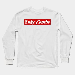 Luke Combs Red Long Sleeve T-Shirt